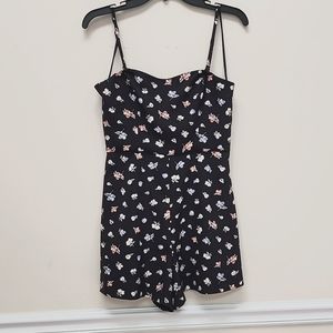 French Connection Summer Romper, navy blue floral, size S or 6